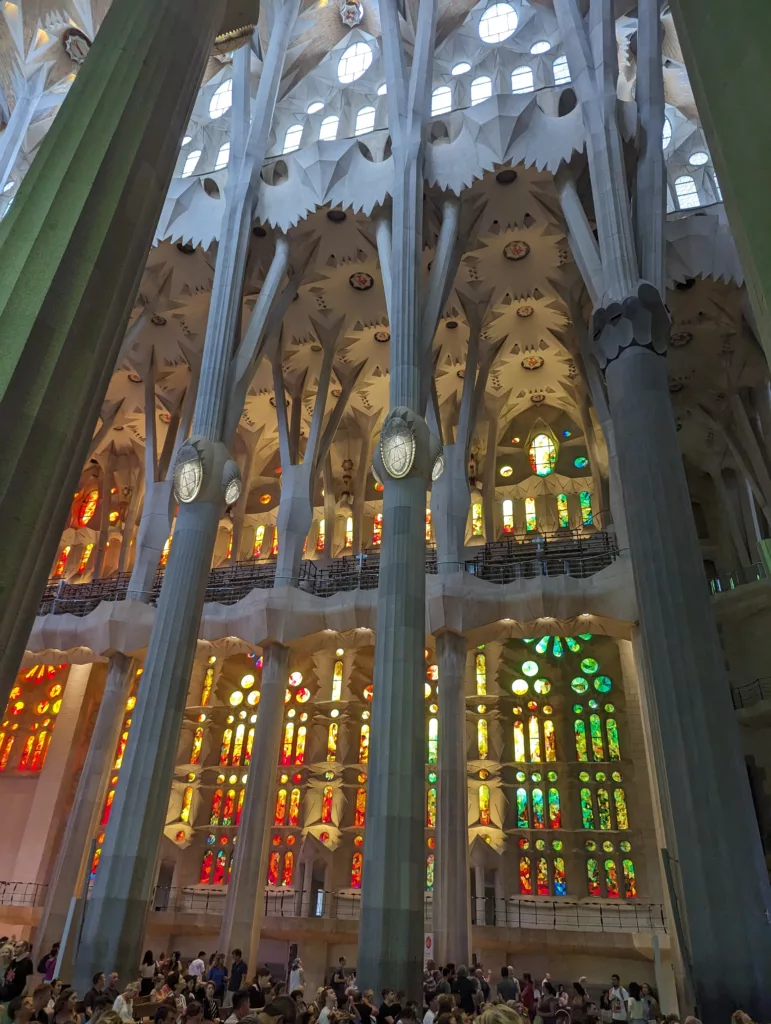 Interior of the Sagrada Faimiliar