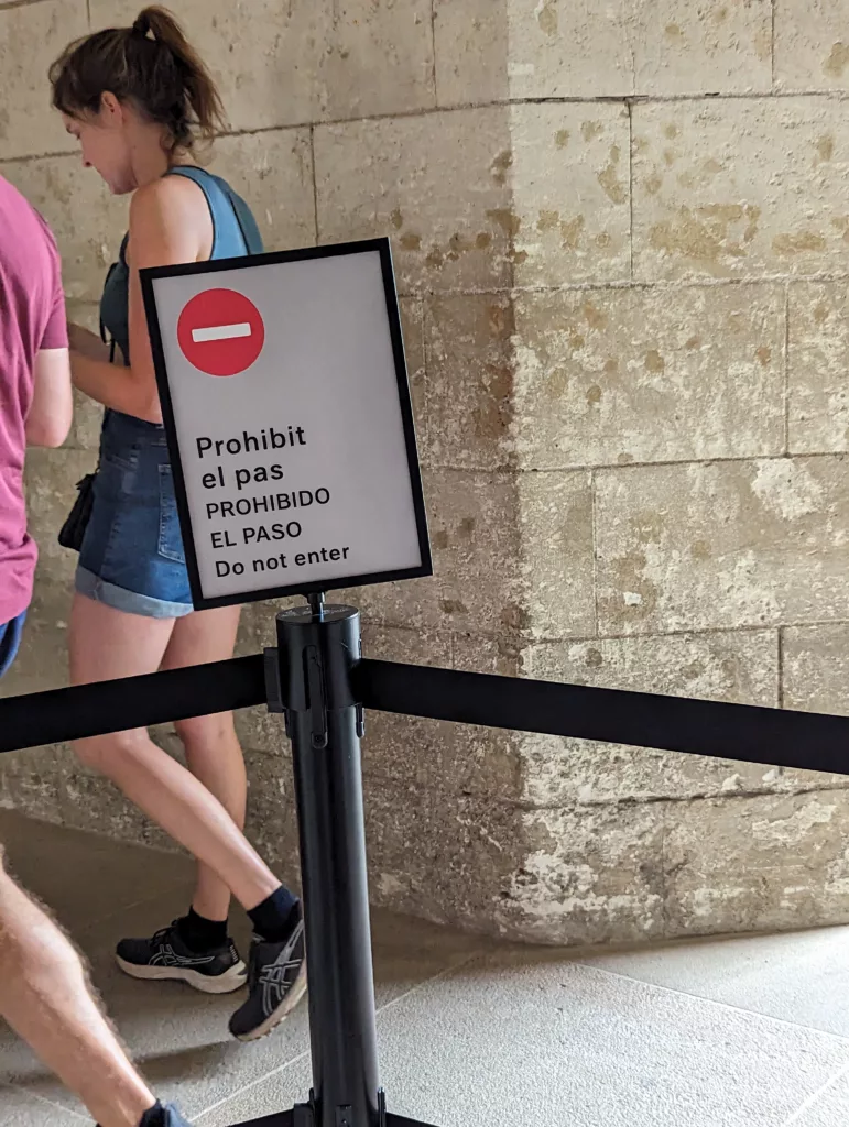 Do not enter sign