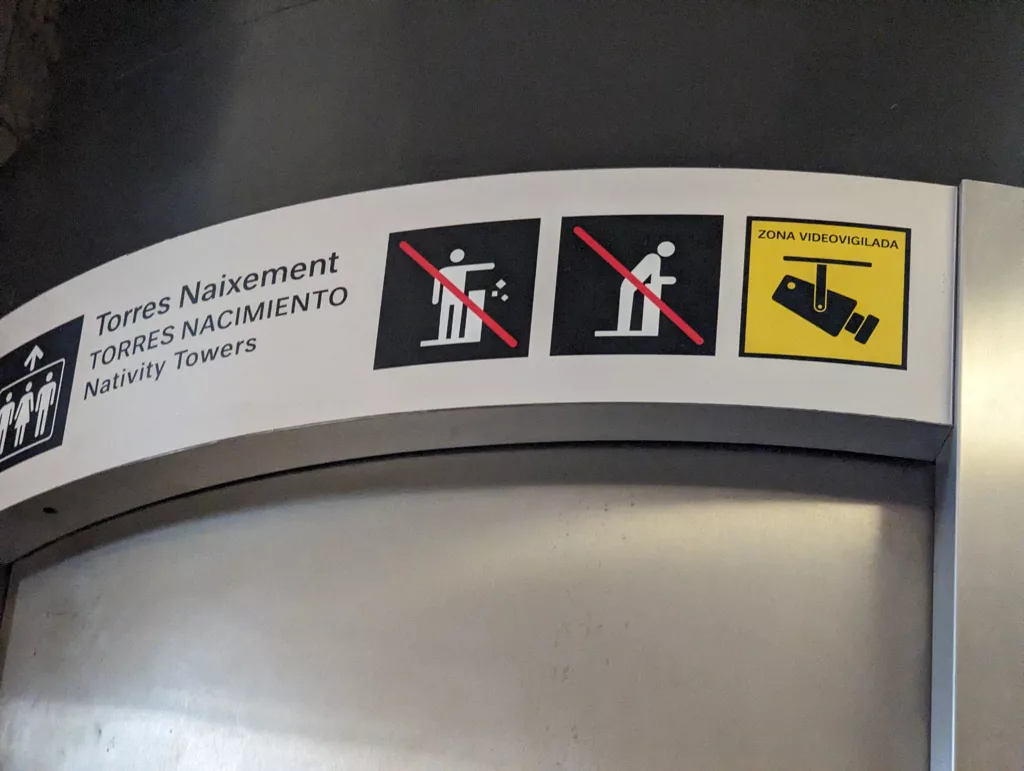Caution signs