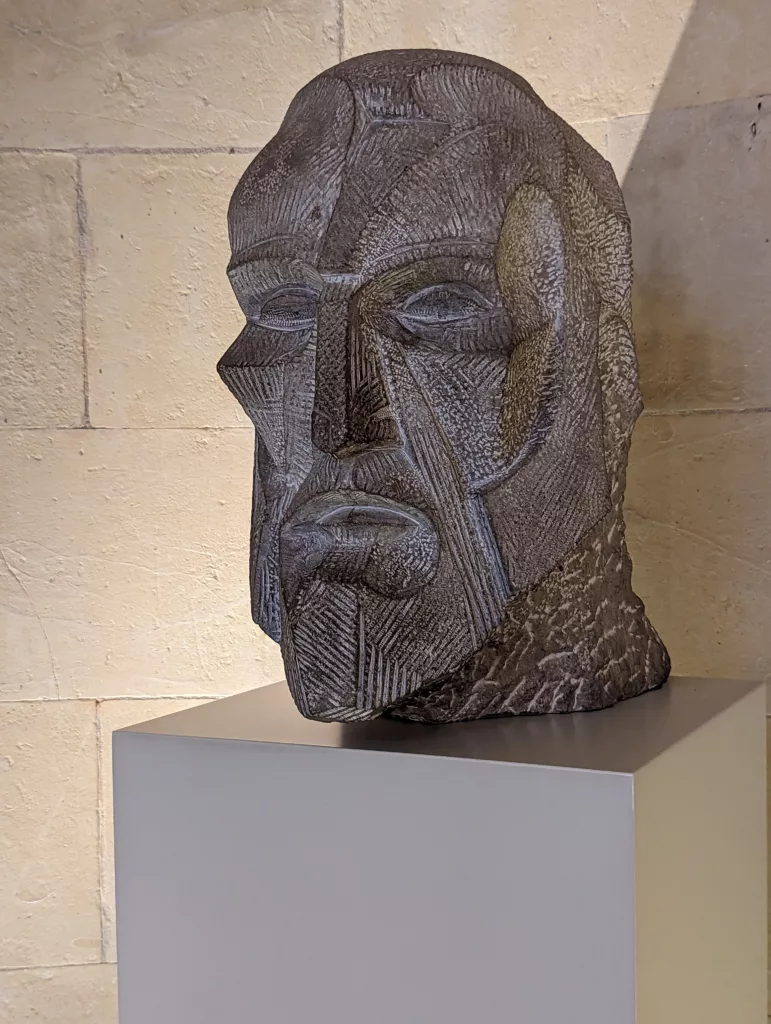 Cubist Gaudi bust