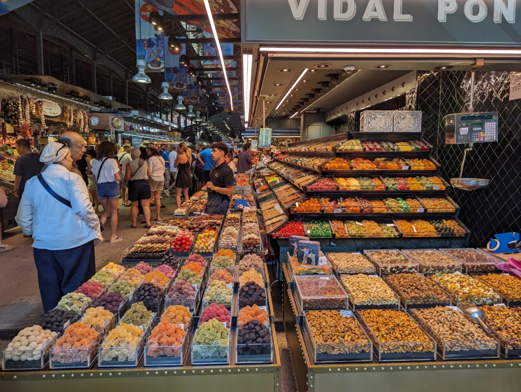 Market selling sweets