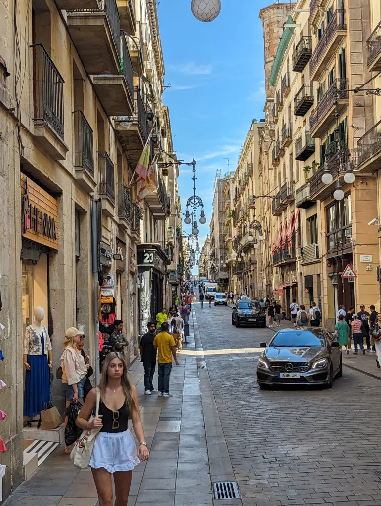 Gothic quarter in Barcelona