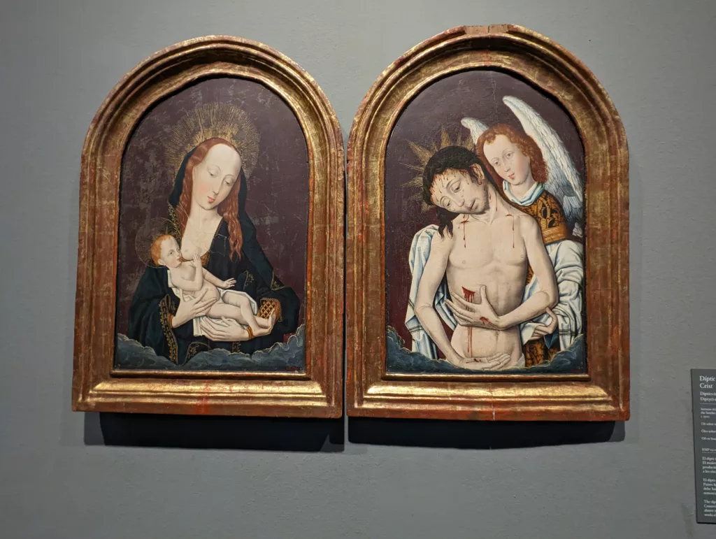 Jesus as baby and saint