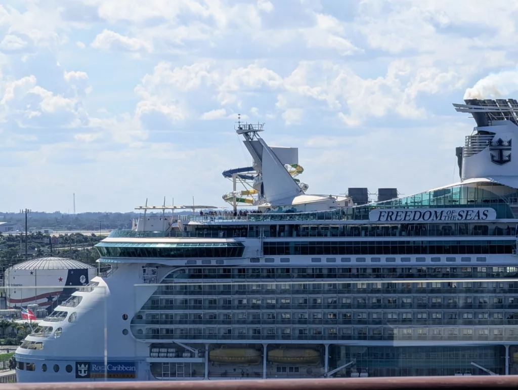 Freedom of the Seas ship rear half