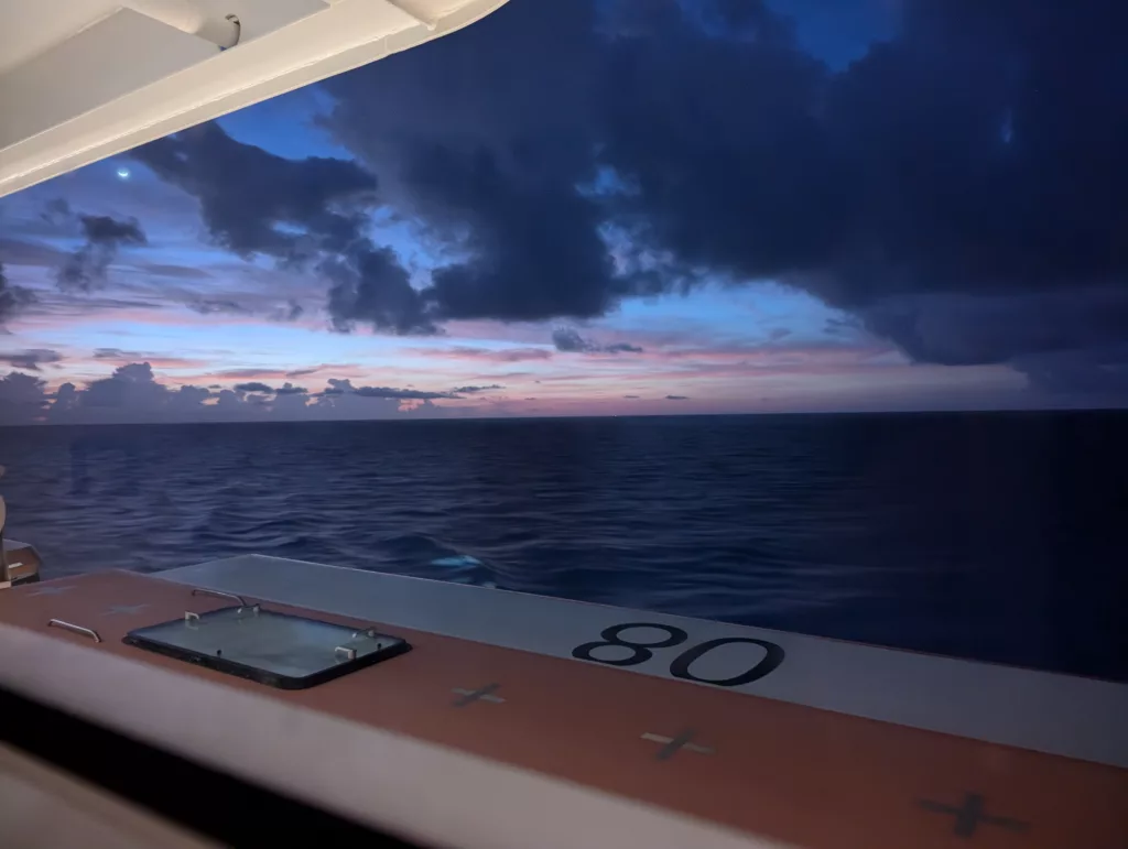 Sunrise over lifeboat 08