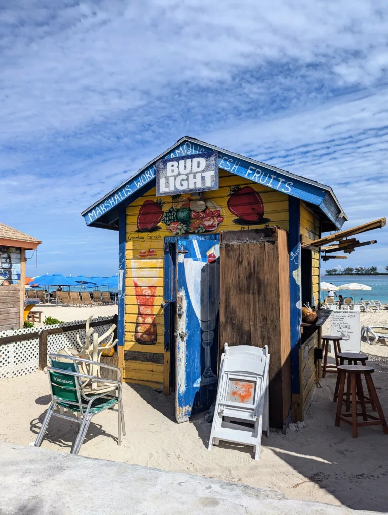 Small beach bar
