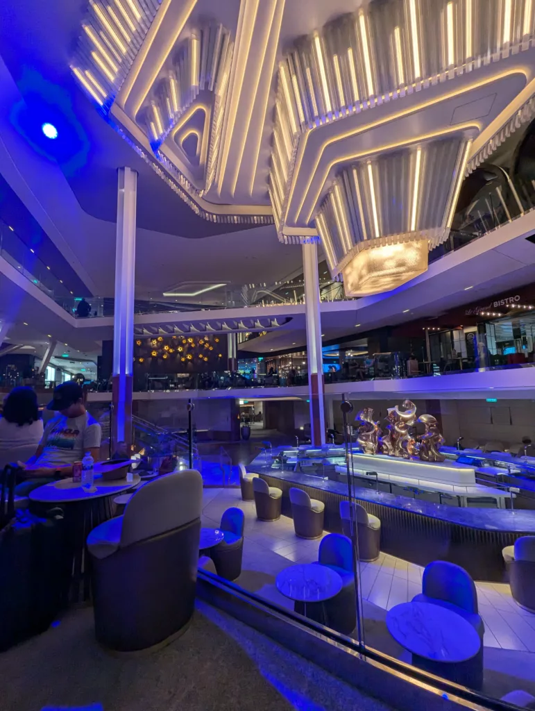 Wide view of the bar