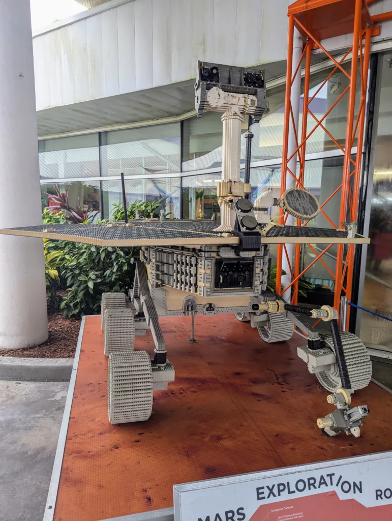 Mars rover made of LEGO.