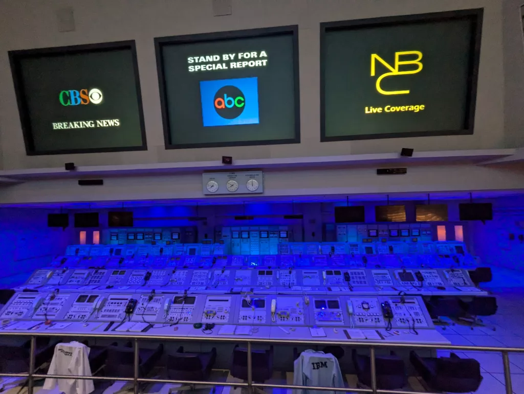 Apollo mission control consoles