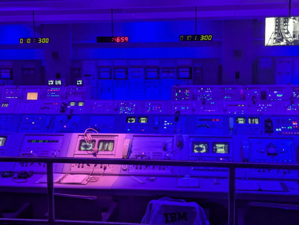 Apollo mission control consoles