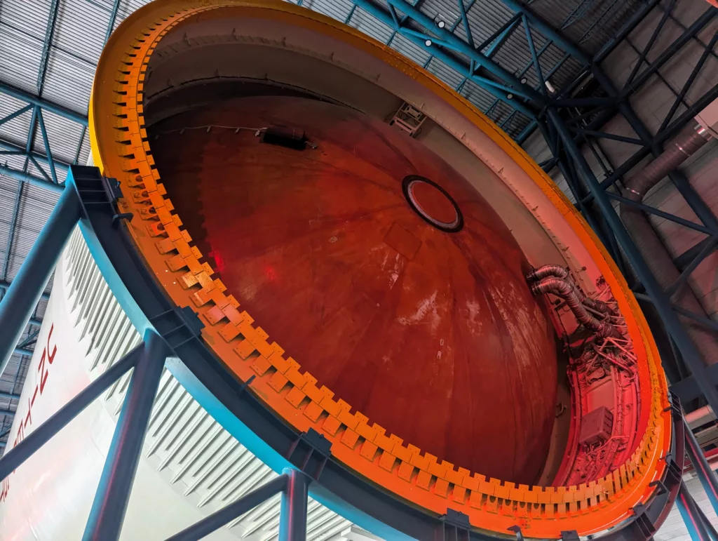 Top of Saturn V first stage.