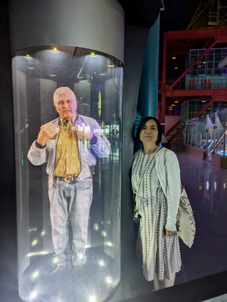 Astronaut holographic display